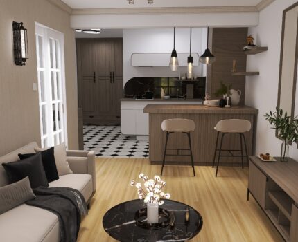 🏙️ Projekt apartamentu 40 m² – elegancja i przytulność dla każdego gościa